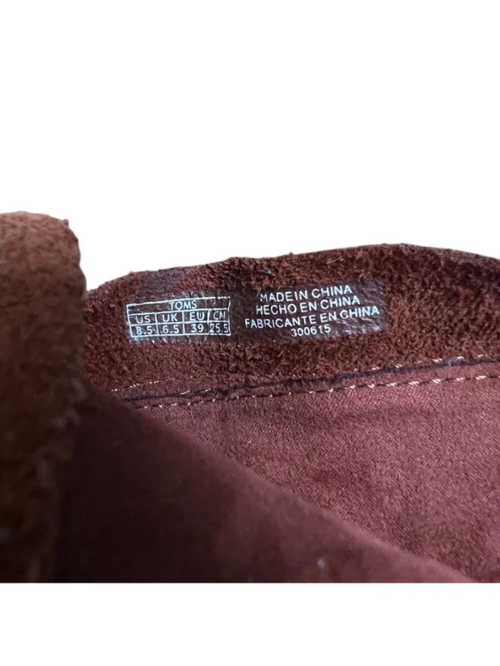 TOMS Women’s Brown Suede Fringe Ankle Boots Block Heel Western Boho Sz 8.5